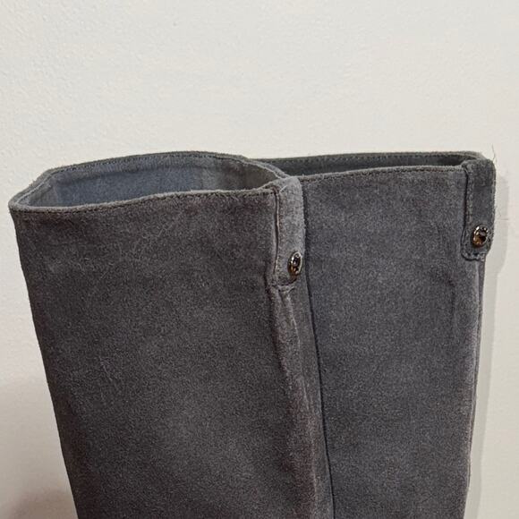 Michael Kors Kenton Gray Suede Knee High Boot Size 10 - Picture 8 of 8